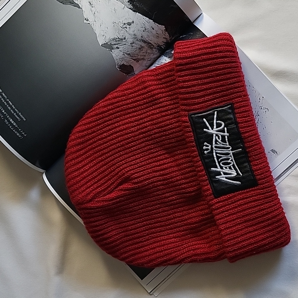 Red Knit Beanie